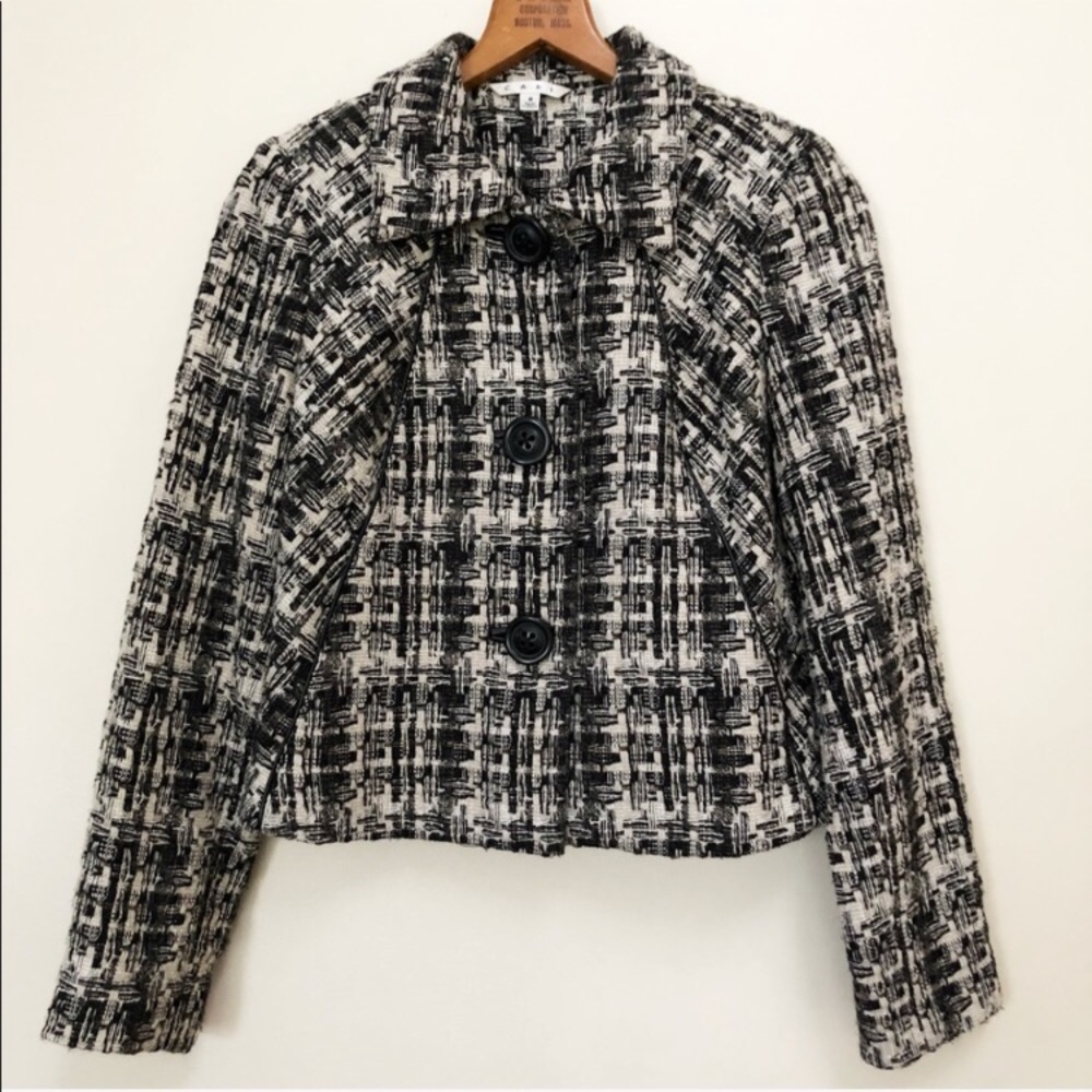Cabi tweed faux leather trim jacket - Picture 3 of 6